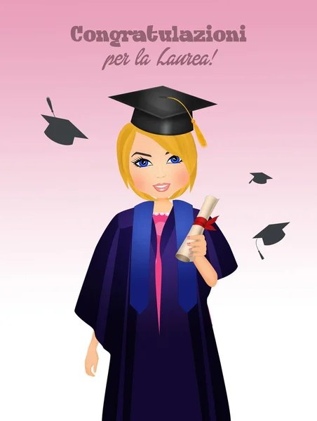 Congratulazioni Laurea — Foto Stock