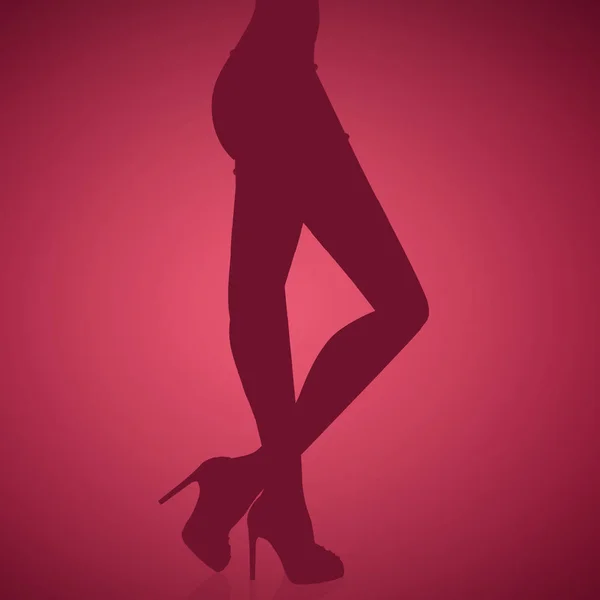セクシーな下着姿の女性の脚 — ストック写真