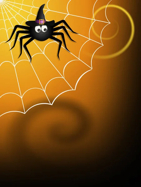Pavouk Halloweenské Noci — Stock fotografie