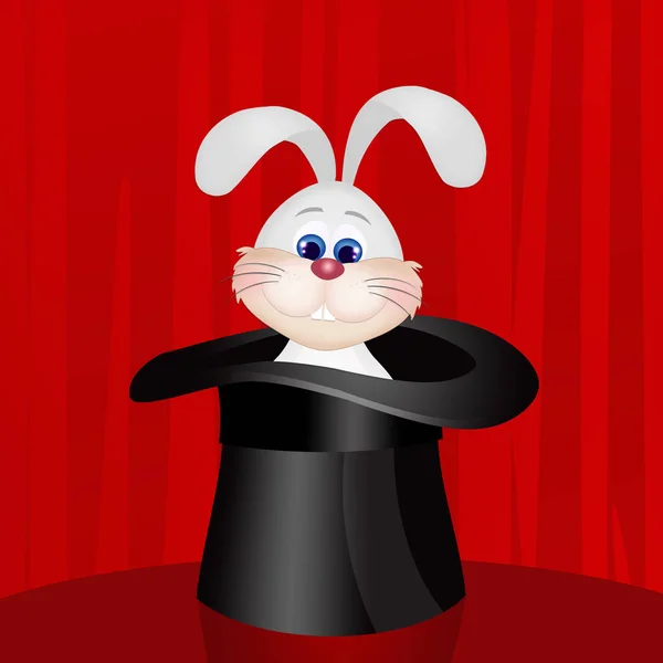 Rabbit Magic Hat — Stock Photo, Image