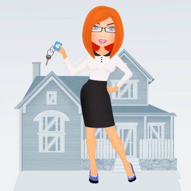 satmak veya satın almak bir ev çizimi