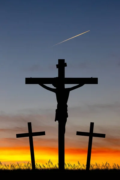3つの十字架のイラスト — ストック写真