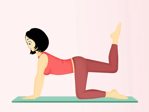 Exercises Buttocks — Stock Photo, Image