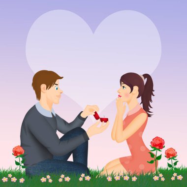 nişan yüzüğü olan adam