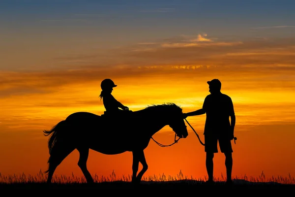 Bambino Giro Cavallo — Foto Stock