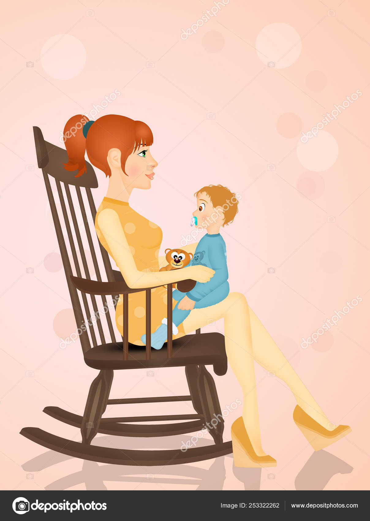 rocking chairs for mom and baby