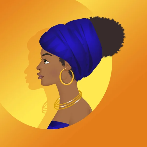 Retrato Una Mujer Africana — Foto de Stock