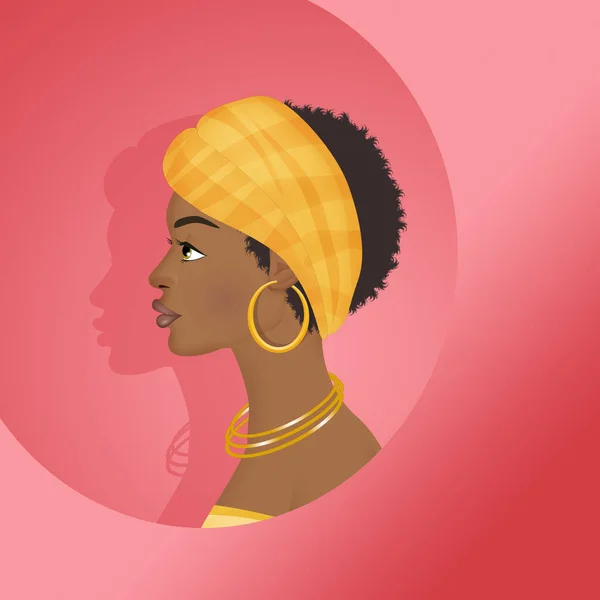 Retrato Una Mujer Africana — Foto de Stock
