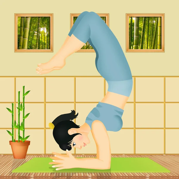 Illustration Scorpion Pose — Stock Photo, Image