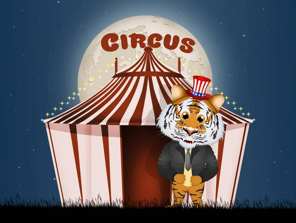 Иллюстрация Цирковой Палатки — стоковое фото