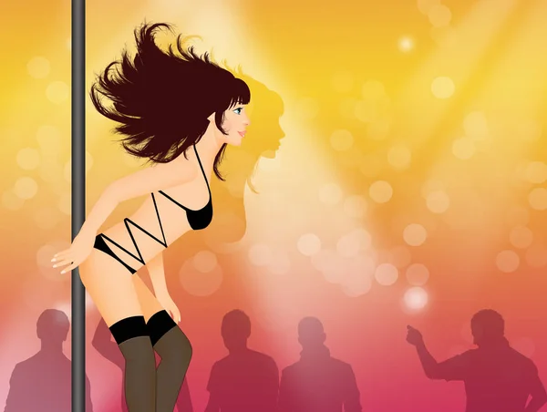 Illustration Lap Dancer Show — Stockfoto