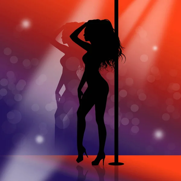 Illustration Lap Dance — Stock Photo, Image