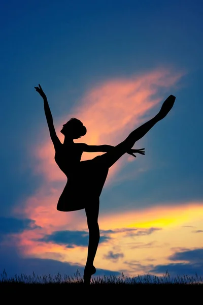 Ilustrace Dívky Tančí Balet — Stock fotografie