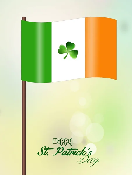 Irish Flag Patrick Day — Stock Photo, Image
