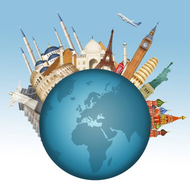 Dünyanın şehir Illustration