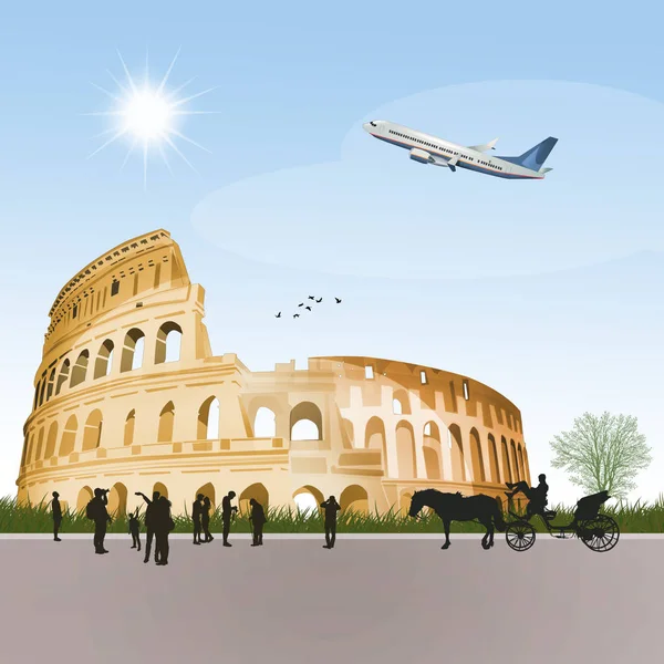 Resa Till Colosseum — Stockfoto