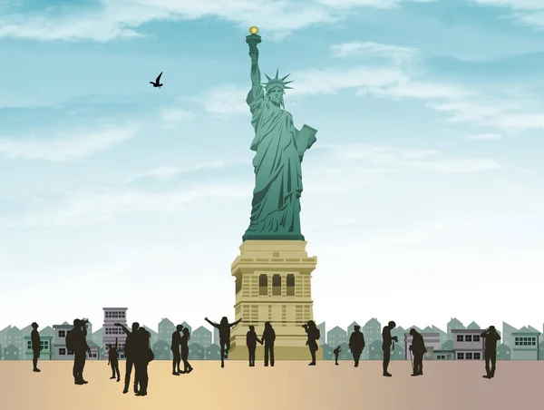 Ilustración Estatua Libertad —  Fotos de Stock