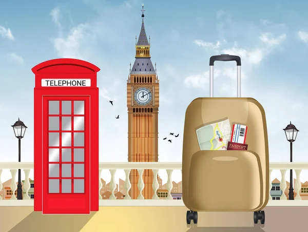 Ilustración Viaje Londres —  Fotos de Stock