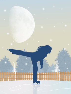 buz pateni pisti çizimi