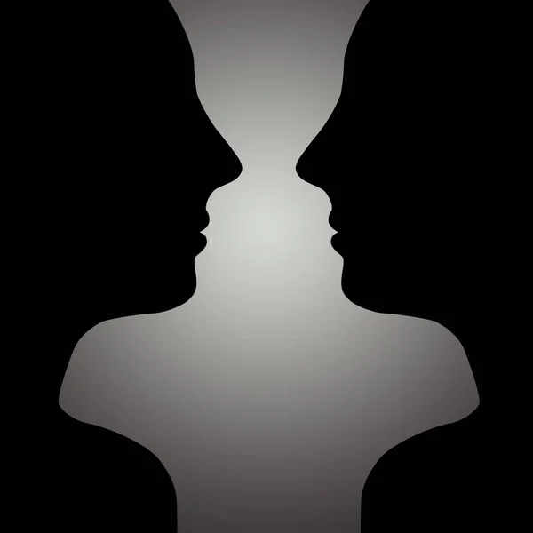 女性の顔の対称性 — ストック写真