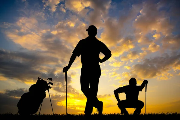 Gli Uomini Giocano Golf Club — Foto Stock