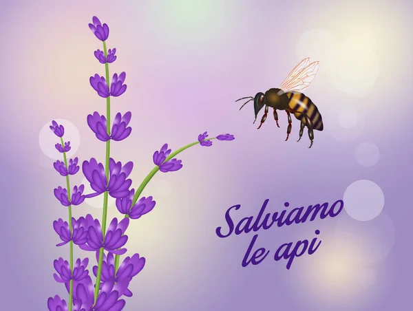 cute illustration of save the bees