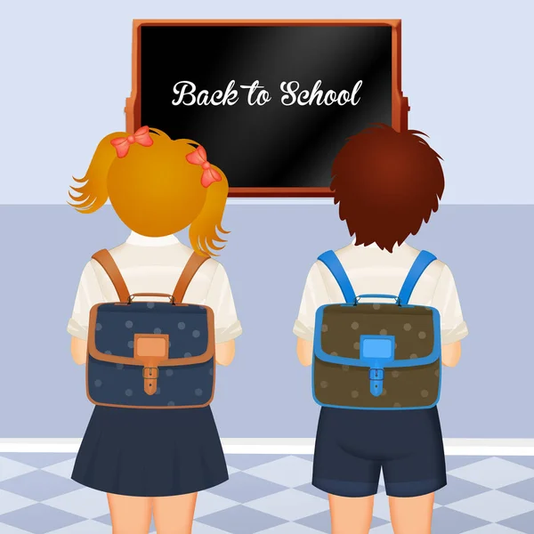 Illustration Back School — Stock Photo, Image