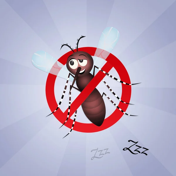 Komar Zabawnej Twarzy — Zdjęcie stockowe