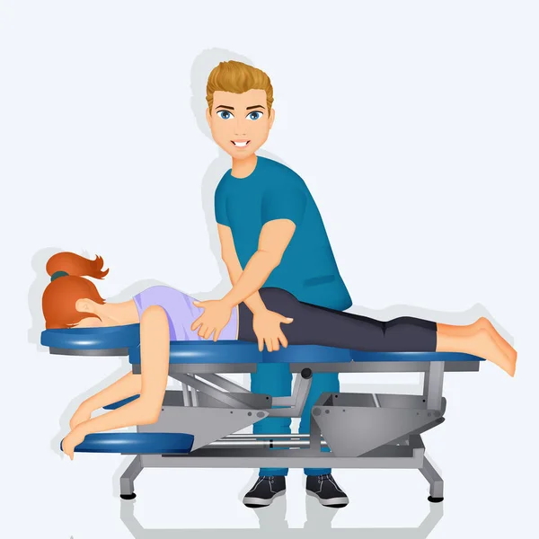 Chiropractic Treatment Adjustment — Stock Photo, Image