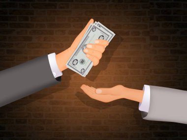 Erkeklerin para değiş tokuşu görüntüleri