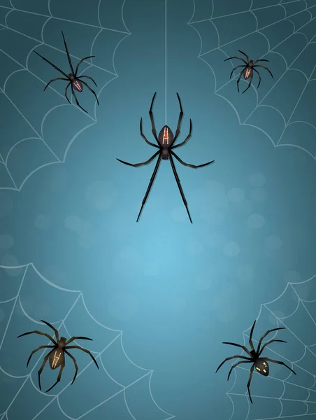 クモの巣の背景のイラスト — ストック写真