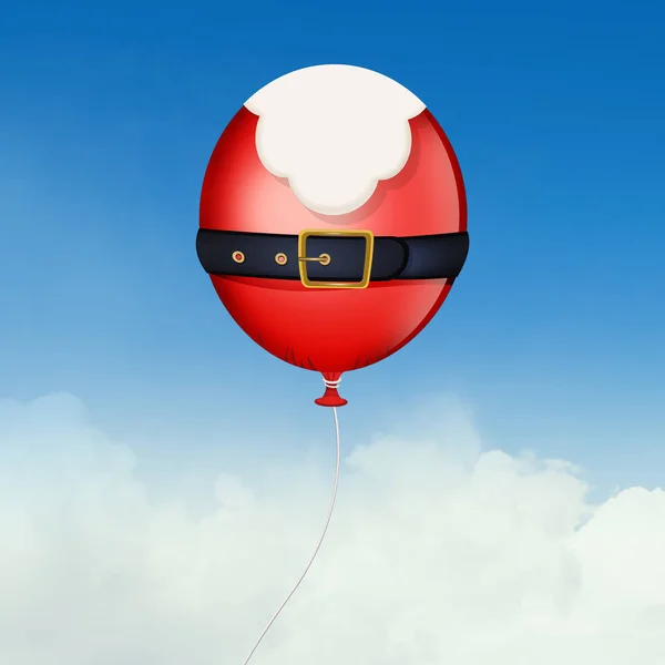 Illustratie Van Santa Claus Ballon — Stockfoto