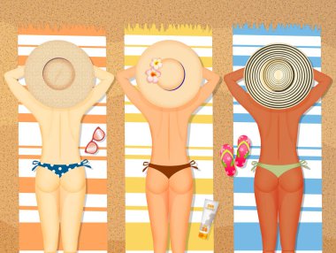Çeşitli bronz tenli kızlar