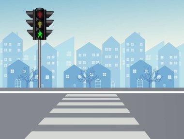 Yayaların trafik ışıklarının gösterimi