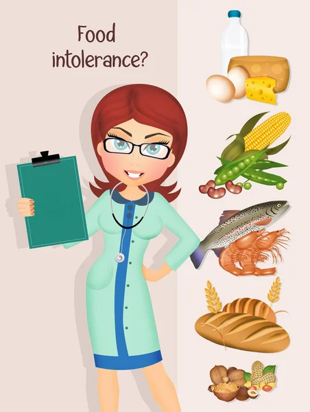 Ernährungswissenschaftlerin Bewertet Nahrungsmittelallergien Und Unverträglichkeiten lizenzfreie Stockbilder