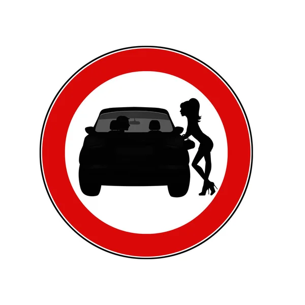 Illustration Förbudet Mot Prostitution — Stockfoto