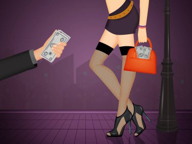 Sokaktaki fahişenin resmi.