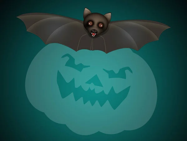 Illustrazione Pipistrello Halloween — Foto Stock