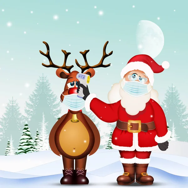 Santa Claus has reindeer fever