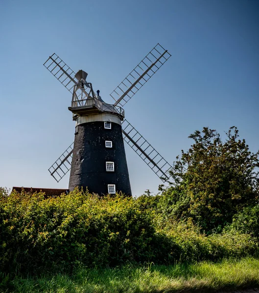 Old Windmill Blue Sky — Stock Photo, Image