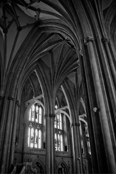 Igreja Arcos Preto Branco — Fotografia de Stock