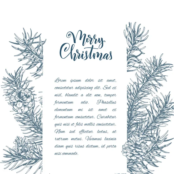 Weihnachtsskizze handgezeichnete Illustration — Stockvektor