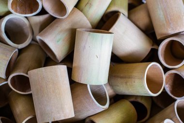 Bambu bitki arka plan, toplumda Tayland küçük işletme için.