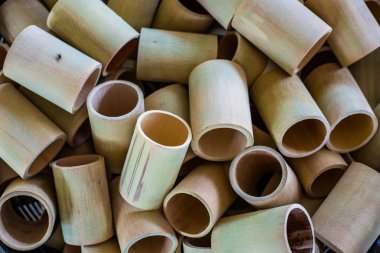 Bambu bitki arka plan, toplumda Tayland küçük işletme için.