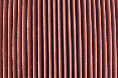 Bir hava filtresi değiştirme. Ayrıntı, doku, kirli, hava filtre yüzeyine. Genel otomatik bakım kavramı