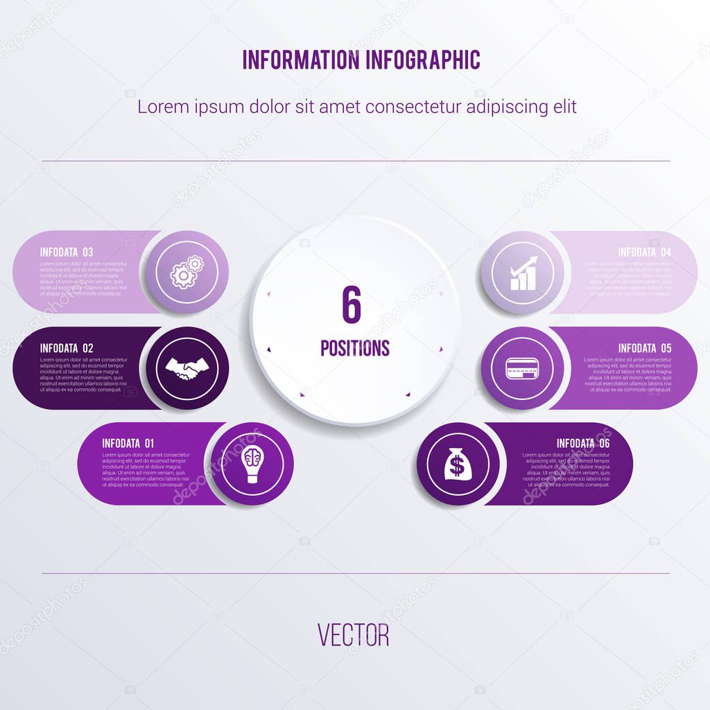 Process chart template for presentation 6 option circles  banner what can be used as business infograpchic,chart, diagram, table, workflow layout