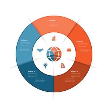 Yüzük infographics en iyi, iş akışı düzeni, diyagram, web tasarım, 5 numara seçenekleri, adımları, metin için kullanılabilir.