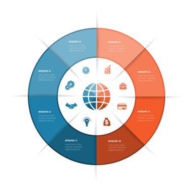 Yüzük infographics en iyi, iş akışı düzeni, diyagram, web tasarım, 8 numara seçenekleri, adımları, metin için kullanılabilir.