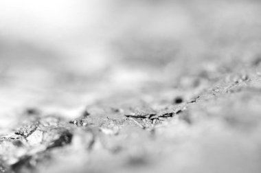 Siyah ve beyaz arka plan kuvars yüzey. Makro