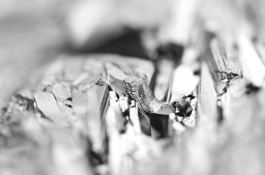 Siyah ve beyaz arka plan kuvars yüzey. Makro